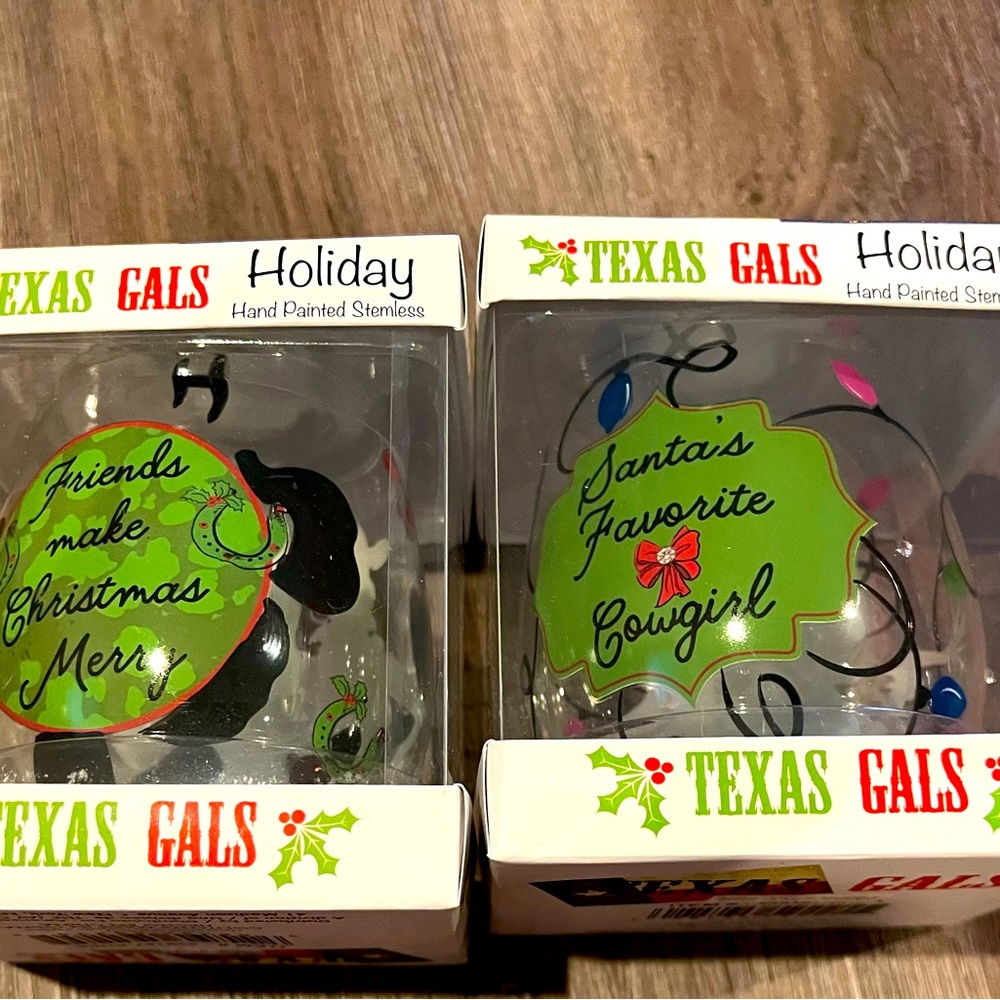Adorable Texas Gals Ornaments- Set of Two- NIB